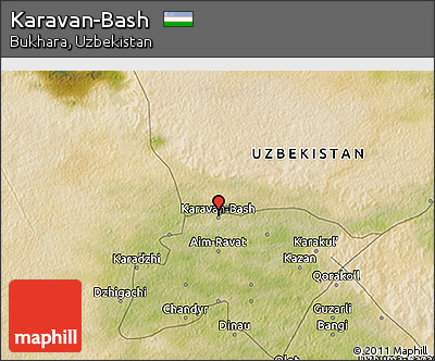 Satellite 3D Map of Karavan-Bash