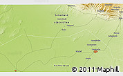 Physical 3D Map of the area around 39° 30' 19" N, 65° 31' 30" E