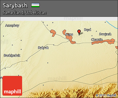 Physical 3D Map of Sarybash