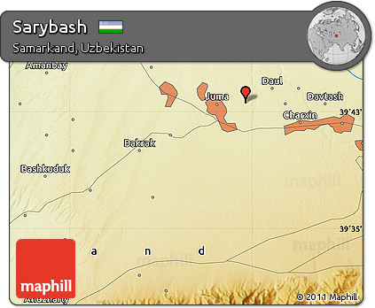Physical Map of Sarybash