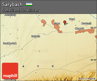 Physical Map of Sarybash
