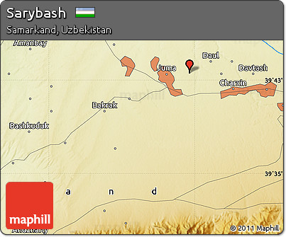 Physical Map of Sarybash