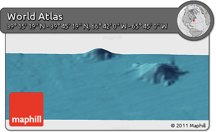 Satellite Panoramic Map of the Area around 39° 30' 19" N, 66° 13' 29" W