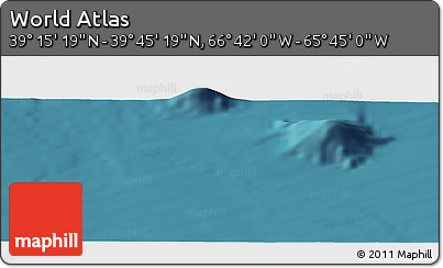 Satellite Panoramic Map of the Area around 39° 30' 19" N, 66° 13' 29" W