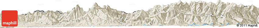 Shaded Relief Horizon Map of Sujina