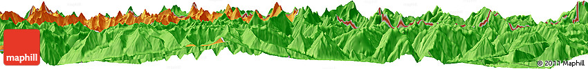 Political Horizon Map of the Area around 39° 30' 19" N, 70° 37' 30" E