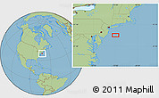 Savanna Style Location Map of the area around 39° 30' 19" N, 73° 1' 30" W