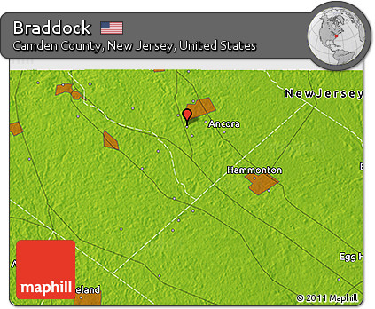 Physical 3D Map of Braddock