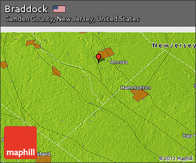 Physical 3D Map of Braddock