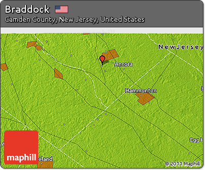 Physical 3D Map of Braddock