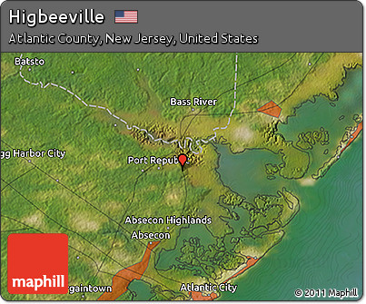 Satellite 3D Map of Higbeeville