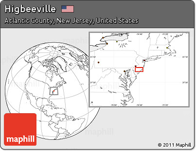 Blank Location Map of Higbeeville