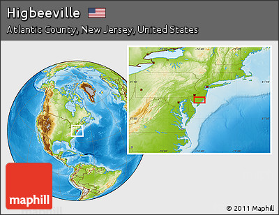 Physical Location Map of Higbeeville