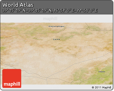 Satellite 3D Map of the Area around 39° 30' 19" N, 77° 25' 30" E