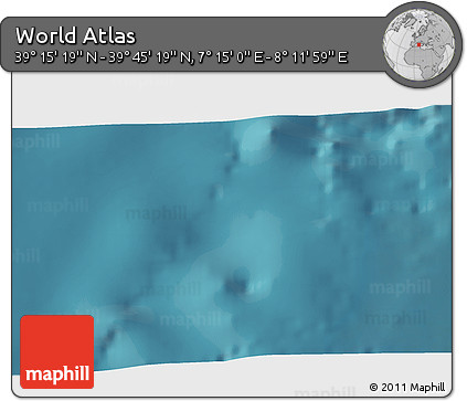Satellite 3D Map of the Area around 39° 30' 19" N, 7° 43' 29" E