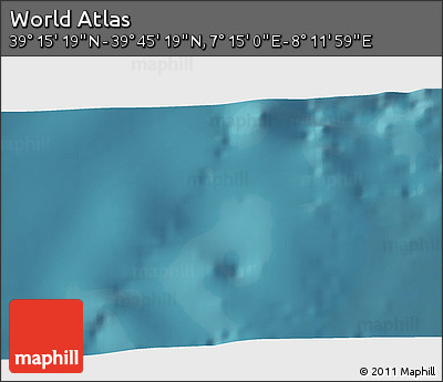 Satellite 3D Map of the Area around 39° 30' 19" N, 7° 43' 29" E