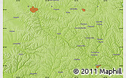 Physical Map of the area around 39° 30' 19" N, 82° 22' 30" W