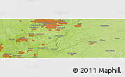 Physical Panoramic Map of the area around 39° 30' 19" N, 84° 4' 29" W