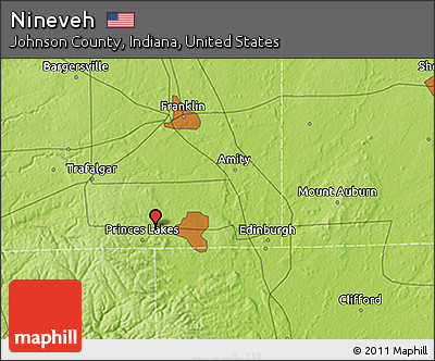 Physical 3D Map of Nineveh