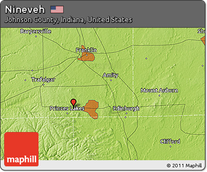 Physical 3D Map of Nineveh