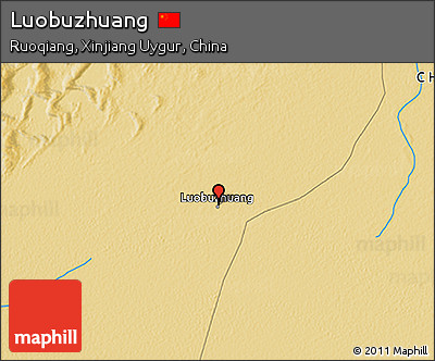Physical 3D Map of Luobuzhuang