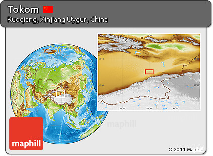 Physical Location Map of Tokom