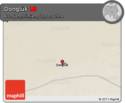 Shaded Relief 3D Map of Donglük