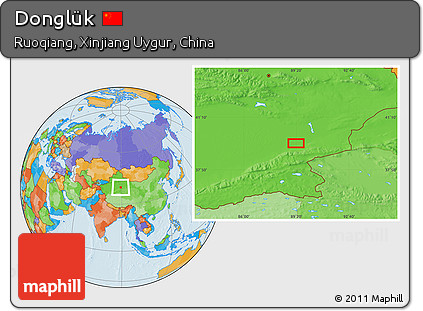 Political Location Map of Donglük