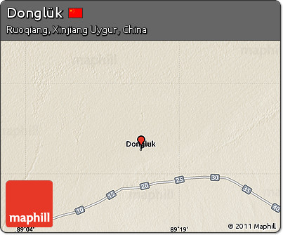 Shaded Relief Map of Donglük