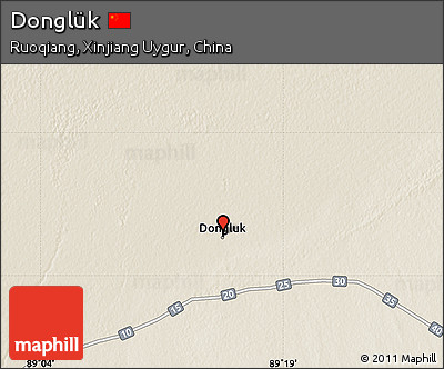 Shaded Relief Map of Donglük