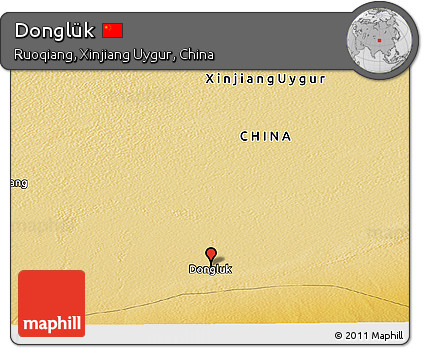 Physical Panoramic Map of Donglük