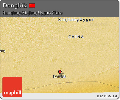 Physical Panoramic Map of Donglük