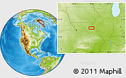 Physical Location Map of Kendall