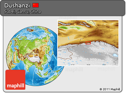 Physical Location Map of Dushanzi