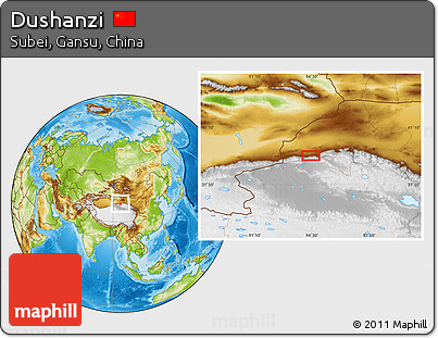 Physical Location Map of Dushanzi