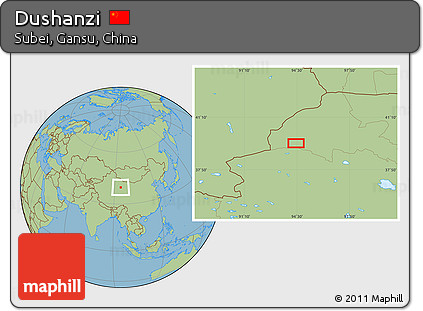 Savanna Style Location Map of Dushanzi