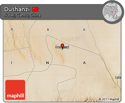 Satellite Map of Dushanzi