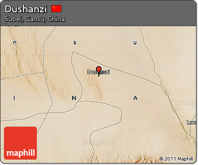 Satellite Map of Dushanzi