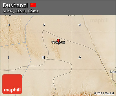 Satellite Map of Dushanzi