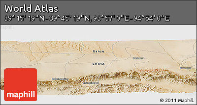 Satellite Panoramic Map of the Area around 39° 30' 19" N, 94° 25' 30" E