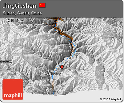 Physical 3D Map of Jingtieshan