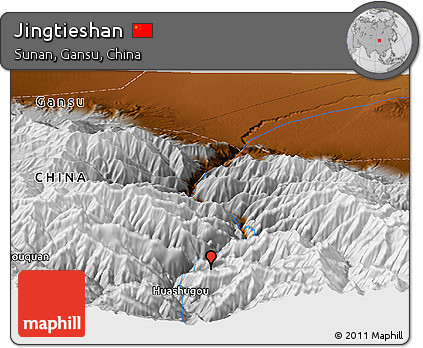 Physical Panoramic Map of Jingtieshan