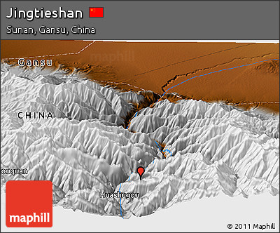 Physical Panoramic Map of Jingtieshan