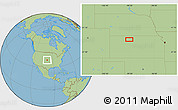 Savanna Style Location Map of the area around 39° 30' 19" N, 99° 22' 30" W