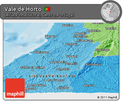 Political Panoramic Map of Vale De Horto