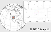 Blank Location Map of the area around 39° 57' 6" N, 107° 1' 30" W