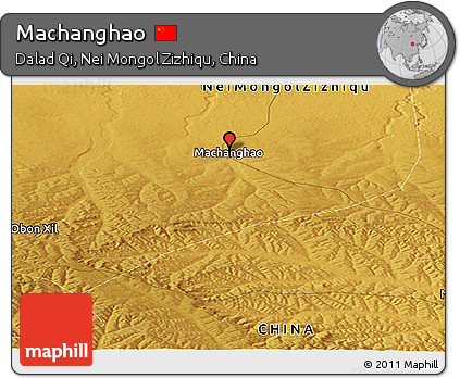Physical Panoramic Map of Machanghao