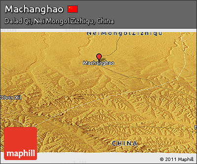 Physical Panoramic Map of Machanghao