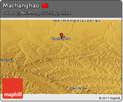 Physical Panoramic Map of Machanghao