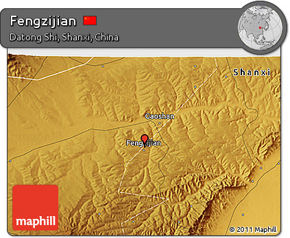 Physical 3D Map of Fengzijian